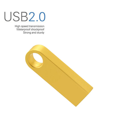 SE9 USB 2.0 Car Metal U Disk High-Speed Transmission U Disk, Capacity: 8GB (Golden) - USB Flash Drives by buy2fix | Online Shopping UK | buy2fix