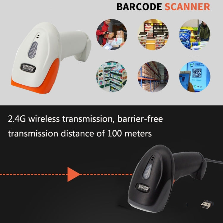 SYCREADER One-dimensional Wired Supermarket Laser Barcode Scanner (Orange) -  by buy2fix | Online Shopping UK | buy2fix