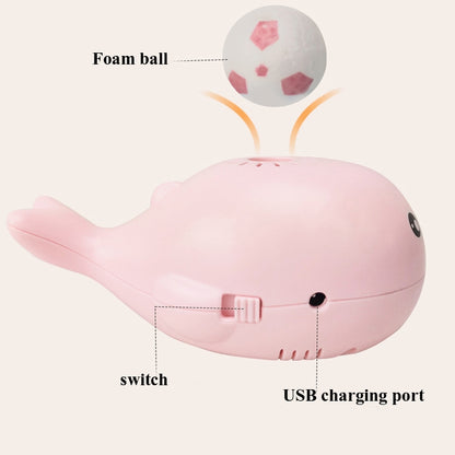 Suspension Ball Electric Fan Toy Children Fun Ocean Whale Suspension Blowing Ball Toy(Pink) - Others by buy2fix | Online Shopping UK | buy2fix