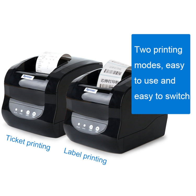 Xprinter XP-365B 80mm Thermal Label Printer Clothing Tag Supermarket Barcode Printer, Plug: US Plug(Bluetooth Version) - Printer by Xprinter | Online Shopping UK | buy2fix