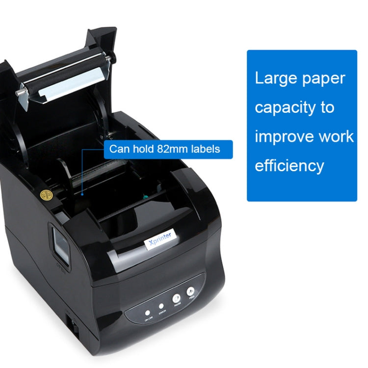 Xprinter XP-365B 80mm Thermal Label Printer Clothing Tag Supermarket Barcode Printer, Plug: US Plug(Bluetooth Version) - Printer by Xprinter | Online Shopping UK | buy2fix