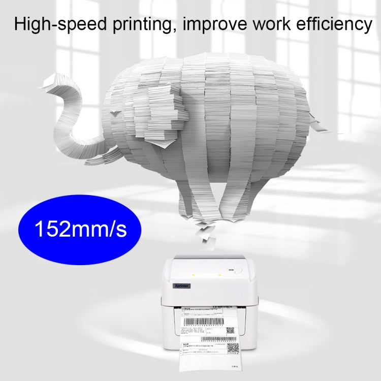 Xprinter XP-420B 108mm Express Order Printer Thermal Label Printer, Style:USB+WIFI(US Plug) - Printer by Xprinter | Online Shopping UK | buy2fix