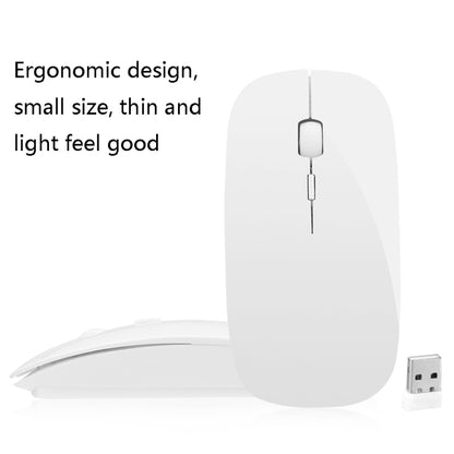 MF-822 2.4G Wireless Mouse 4 Keys Mute Office Ultra-Thin Mouse(White) - Wireless Mice by buy2fix | Online Shopping UK | buy2fix