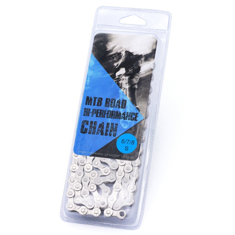 Mountain Road Bike Chain Electroplating Chain, Specification: 6/7/8 Speed - Outdoor & Sports by buy2fix | Online Shopping UK | buy2fix