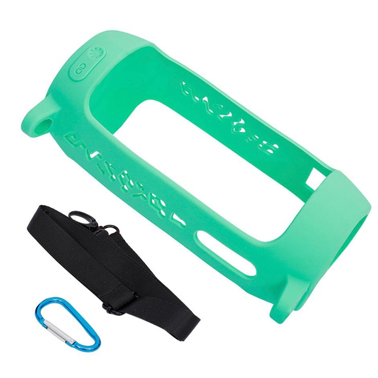 P401 For JBL Pulse4 Portable Shockproof Silicone Protective Case with Carabiner & Lanyard(Mint Green) - Protective Case by buy2fix | Online Shopping UK | buy2fix