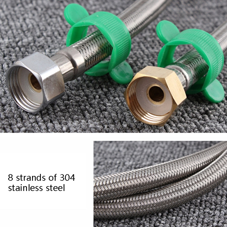 4 PCS 40cm Copper Hat 304 Stainless Steel Metal Knitting Hose Toilet Water Heater Hot And Cold Water High Pressure Pipe 4/8 inch DN15 Connecting Pipe - Home & Garden by buy2fix | Online Shopping UK | buy2fix