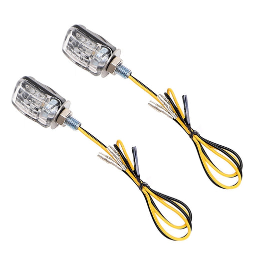 1 Pair Motorcycle LED Turn Lamp Universal Modified Small Turn Light, Colour: Black Shell - In Car by buy2fix | Online Shopping UK | buy2fix