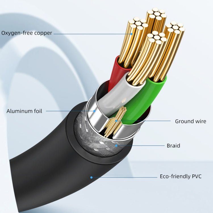 3 PCS Jasoz USB Printing Data Cable Oxygen-Free Copper Core, Cable Length: 1m - USB Cable by buy2fix | Online Shopping UK | buy2fix