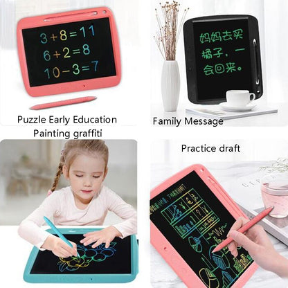 Children LCD Painting Board Electronic Highlight Written Panel Smart Charging Tablet, Style: 9 inch Monochrome Lines (Black) - Consumer Electronics by buy2fix | Online Shopping UK | buy2fix