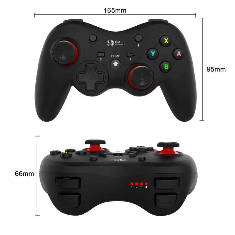 MingPin MB-S810 Wireless Bluetooth Six-Axis Gamepad For Nintendo Switch Pro(Red (Neutral)) - Gamepads by MingPin | Online Shopping UK | buy2fix