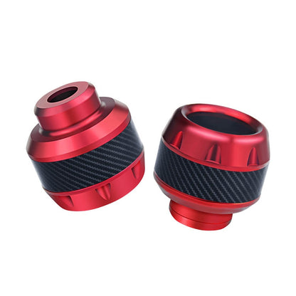 2 Pairs TF-1783 Motorcycle Accessories Modified Electric Car Anti-Drop Cup Aluminum Alloy Shock Absorption Front Fork Cup(Red) - In Car by buy2fix | Online Shopping UK | buy2fix