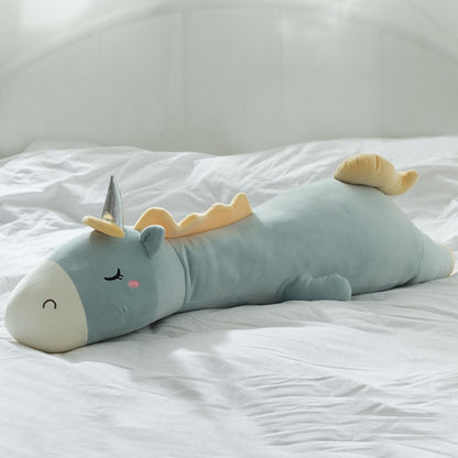 Unicorn Doll Long Pillow Plush Toys Bedside Cushion, Size: 120cm(Blue Green) - Soft Toys by buy2fix | Online Shopping UK | buy2fix