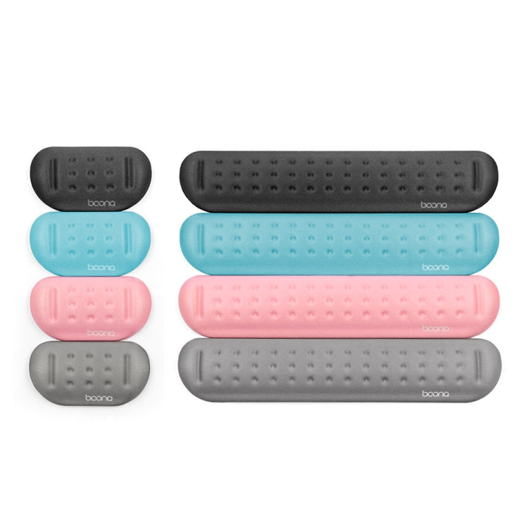 Baona Silicone Memory Cotton Wrist Pad Massage Hole Keyboard Mouse Pad, Style: Mouse Pad (Black) - Mouse Pads by Baona | Online Shopping UK | buy2fix