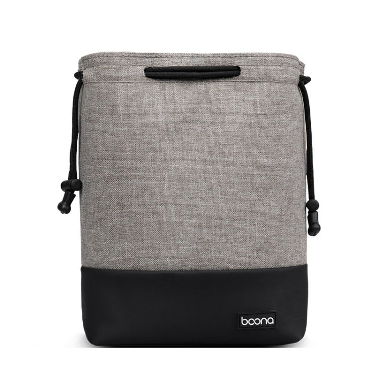Baona Waterproof Micro SLR Camera Bag Protective Cover Drawstring Pouch Bag, Color: Small Gray - Camera Accessories by Baona | Online Shopping UK | buy2fix