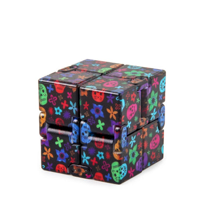 3 PCS Infinite Magic Cube Halloween & Christmas Theme Decompression Pocket Cube Second Order Cube Toy(No.335k-5 Skull Black) - Magic Cubes by buy2fix | Online Shopping UK | buy2fix