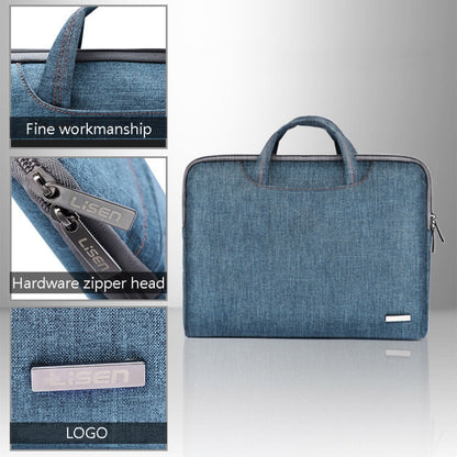 LiSEN LS-116 Simple Laptop Bag Business Laptop Liner Bag, Size: 13.3 inch(Snowflake Nylon Light Blue) - 13.3 inch by LiSEN | Online Shopping UK | buy2fix
