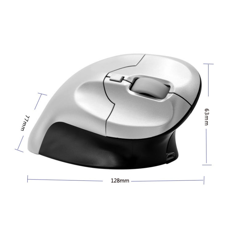 G70 Wireless & Wired Vertical Mouse Ergonomic Optical Mouse, Style: Wireless Charging Version - Wireless Mice by buy2fix | Online Shopping UK | buy2fix