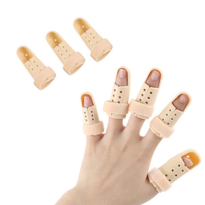 4 PCS Finger Splint Brace Adjustable Finger Support Protector For Fingers Arthritis Joint Finger Injury, Specification: No. 5: 60-65mm(Complexion) - Corrector by buy2fix | Online Shopping UK | buy2fix