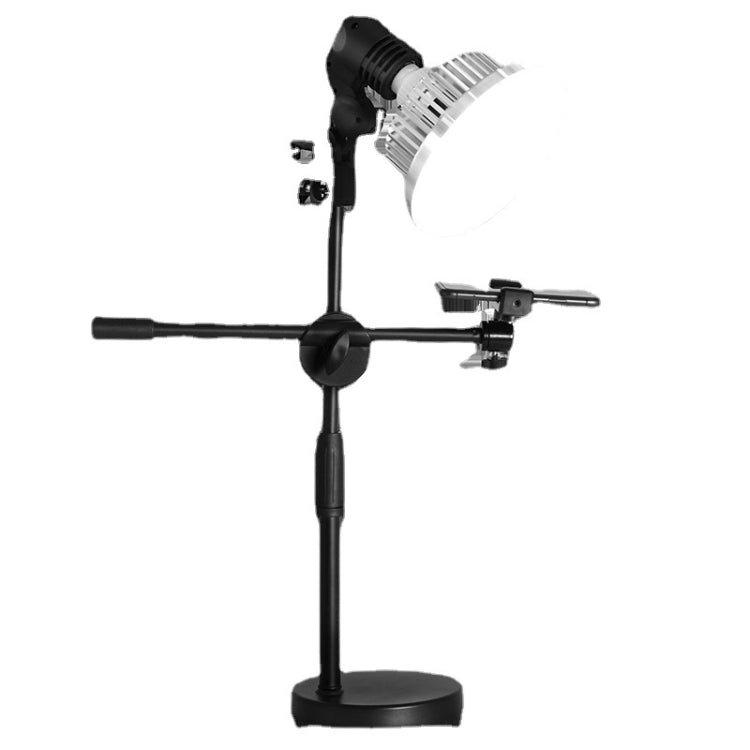 Mobile Phone Live Support Shooting Gourmet Beautification Fill Light Indoor Jewelry Photography Light, Style: 175W Mushroom Lamp + Stand + Overhead Stand - Consumer Electronics by buy2fix | Online Shopping UK | buy2fix