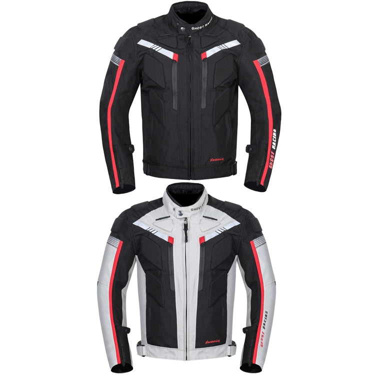 GHOST RACING GR-Y07 Motorcycle Cycling Jacket Four Seasons Locomotive Racing Anti-Fall Cloth, Size: XXXL(Light Grey) - In Car by GHOST RACING | Online Shopping UK | buy2fix