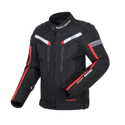 GHOST RACING GR-Y07 Motorcycle Cycling Jacket Four Seasons Locomotive Racing Anti-Fall Cloth, Size: L(Black) - In Car by GHOST RACING | Online Shopping UK | buy2fix