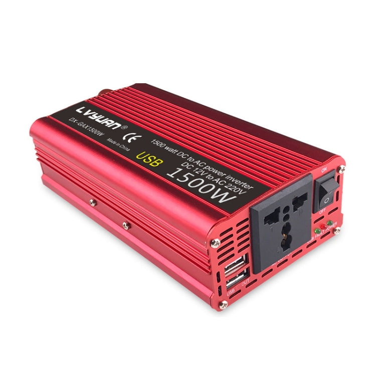 LVYUAN Car Inverter Dual USB Power Converter, Specification: 24V to 220V 1500W - In Car by LVYUAN | Online Shopping UK | buy2fix