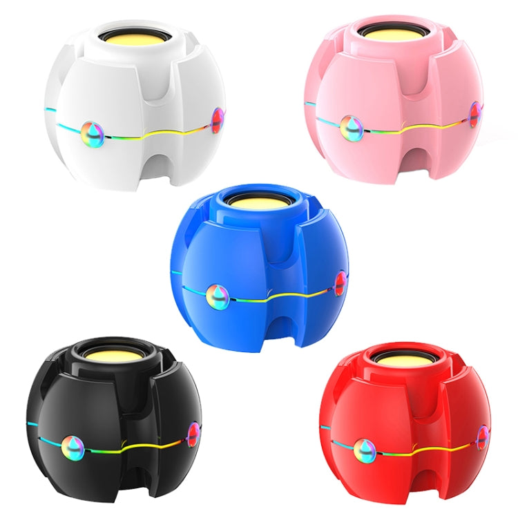 RGB Light Effect Gyro Shape Wireless Bluetooth Audio(Black) - Mini Speaker by buy2fix | Online Shopping UK | buy2fix