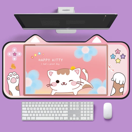 400 x 800 x 2mm Cute Cat Ear Computer Keyboard Desk Pad Mouse Pad(3) - Mouse Pads by buy2fix | Online Shopping UK | buy2fix