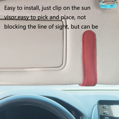 529 Car Sun Visor Glasses Clip Sunglasses Holder(Gray) - In Car by buy2fix | Online Shopping UK | buy2fix