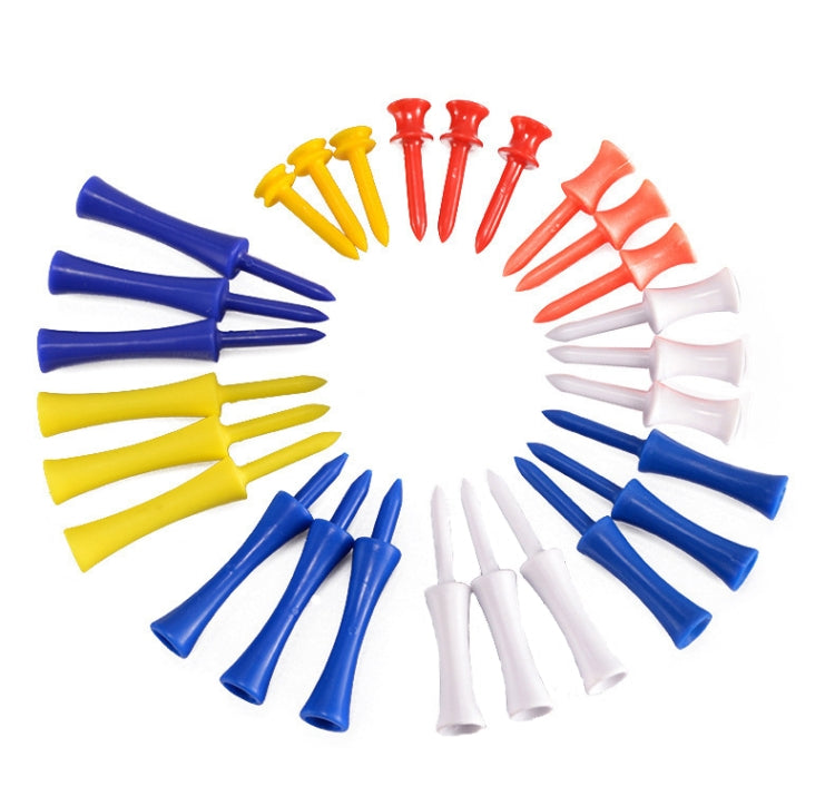 60 PCS PGM QT012 Golf Ribbon Needle Golf Plastic Ball TEE, Random Color Delivery, Specification: 43mm - Golf Accessories by PGM | Online Shopping UK | buy2fix