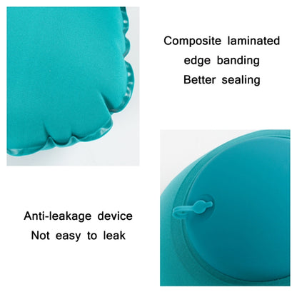 Travel Inflatable Press U-Shaped Neck Guard Pillow, Colour: Milk Silk U018-04（Blue） - Home & Garden by buy2fix | Online Shopping UK | buy2fix