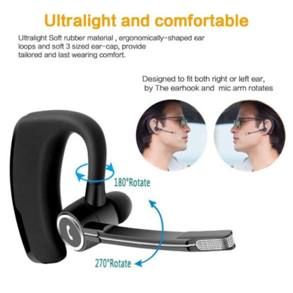 Lymoc V8S Business Bluetooth Wireless Earphone Car Bluetooth V4.1 Phone Handsfree MIC Music for iPhone Xiaomi Samsung - Bluetooth Earphone by buy2fix | Online Shopping UK | buy2fix