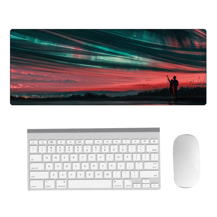 Hand-Painted Fantasy Pattern Mouse Pad, Size: 400 x 900 x 2mm Seaming(6 Stars and You) - Mouse Pads by buy2fix | Online Shopping UK | buy2fix