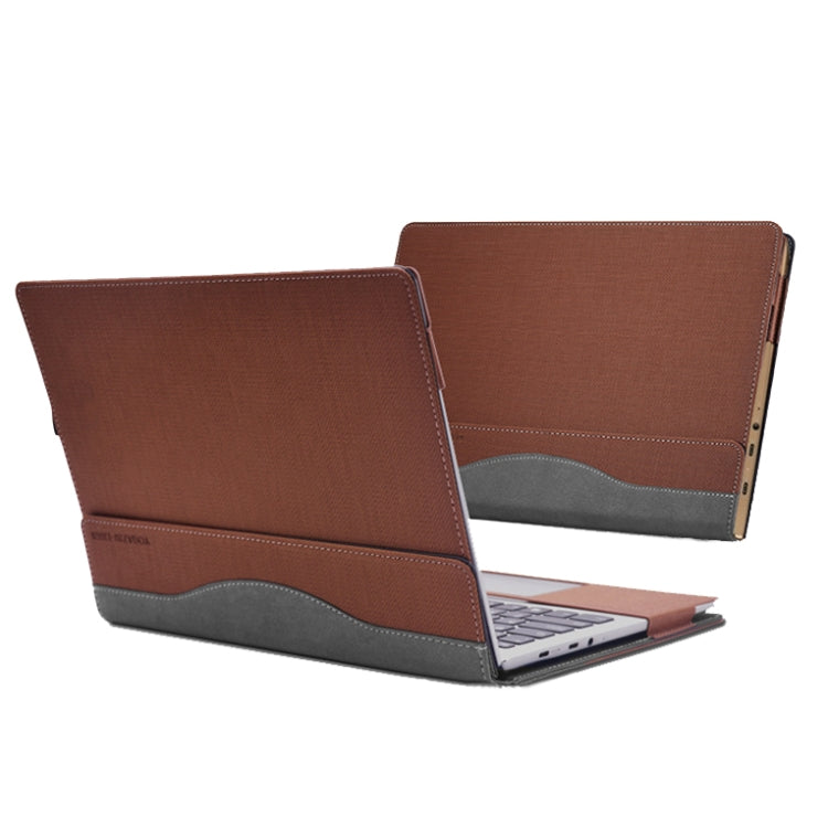 Laptop PU Leather Protective Case For Lenovo Yoga 720-13(Business Brown) - 13.3 inch by buy2fix | Online Shopping UK | buy2fix