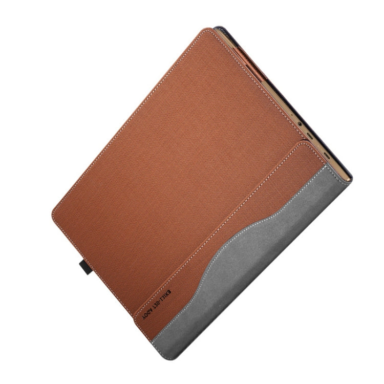 Laptop PU Leather Protective Case For Lenovo Yoga 730-13(Business Brown) - 13.3 inch by buy2fix | Online Shopping UK | buy2fix