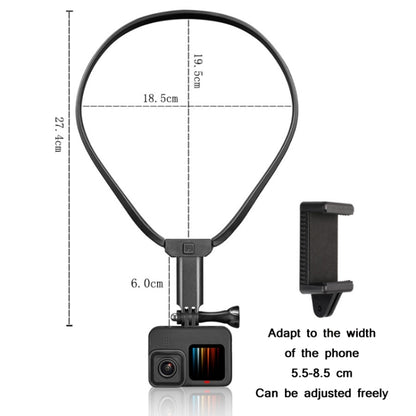 Action Camera Neck-hanging Bracket(Black) - DJI & GoPro Accessories by buy2fix | Online Shopping UK | buy2fix