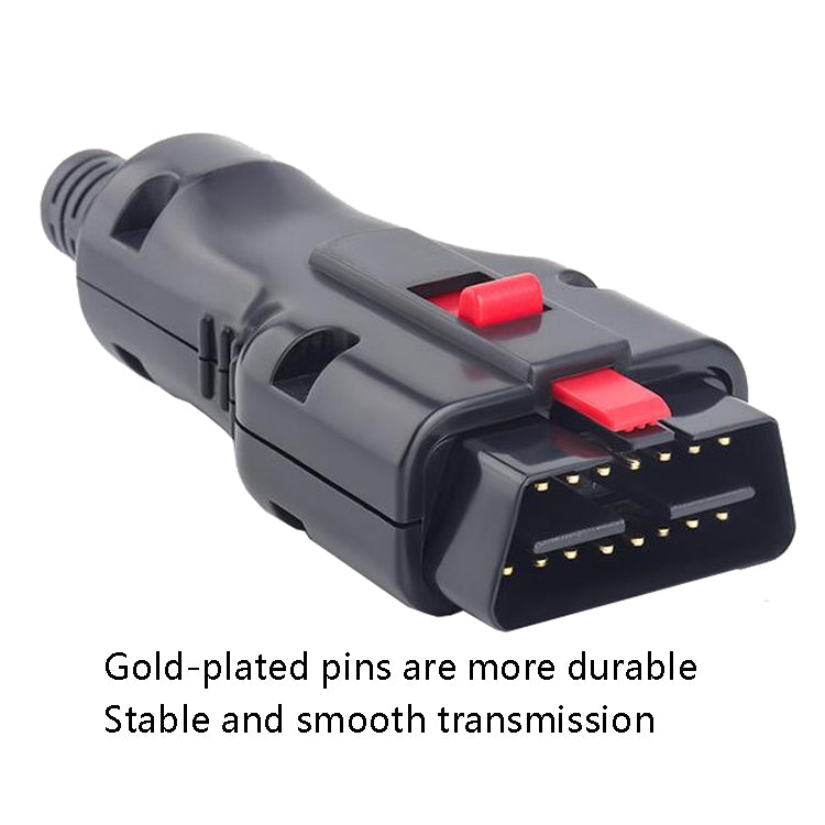 Automotive Gold Plated OBD Diagnostic Interface Connector - In Car by buy2fix | Online Shopping UK | buy2fix