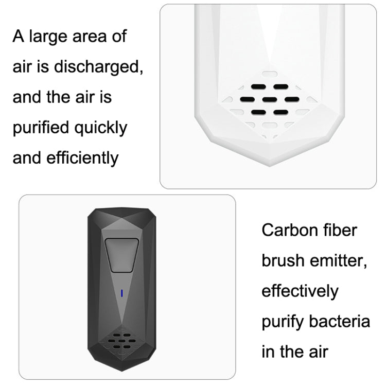 CT02 Negative Ion Air Purifier Pet Deodorant Removal Cleaner, Product specifications: US Plug(White) - Home & Garden by buy2fix | Online Shopping UK | buy2fix