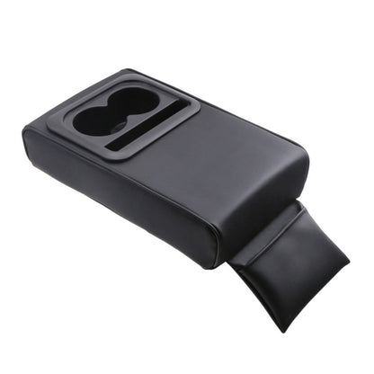 Car Armrest Box Increased Support With Rear Seat Water Cup Holder(Black) - In Car by buy2fix | Online Shopping UK | buy2fix