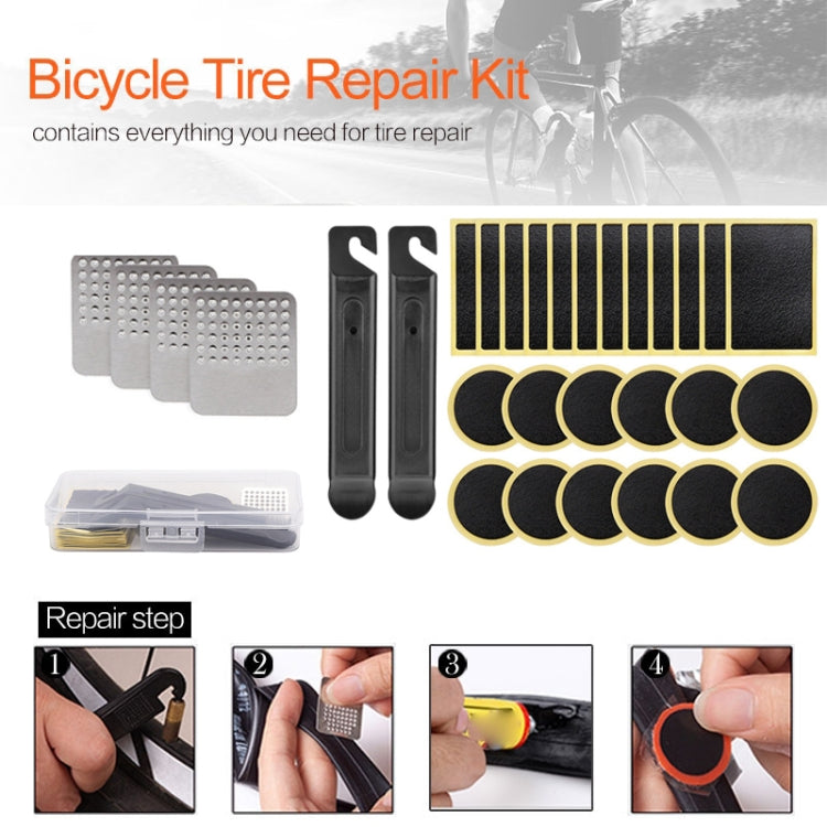 30 PCS / Set Black Iron Tire Lever  Bicycle Tire Repair Kit - Outdoor & Sports by buy2fix | Online Shopping UK | buy2fix