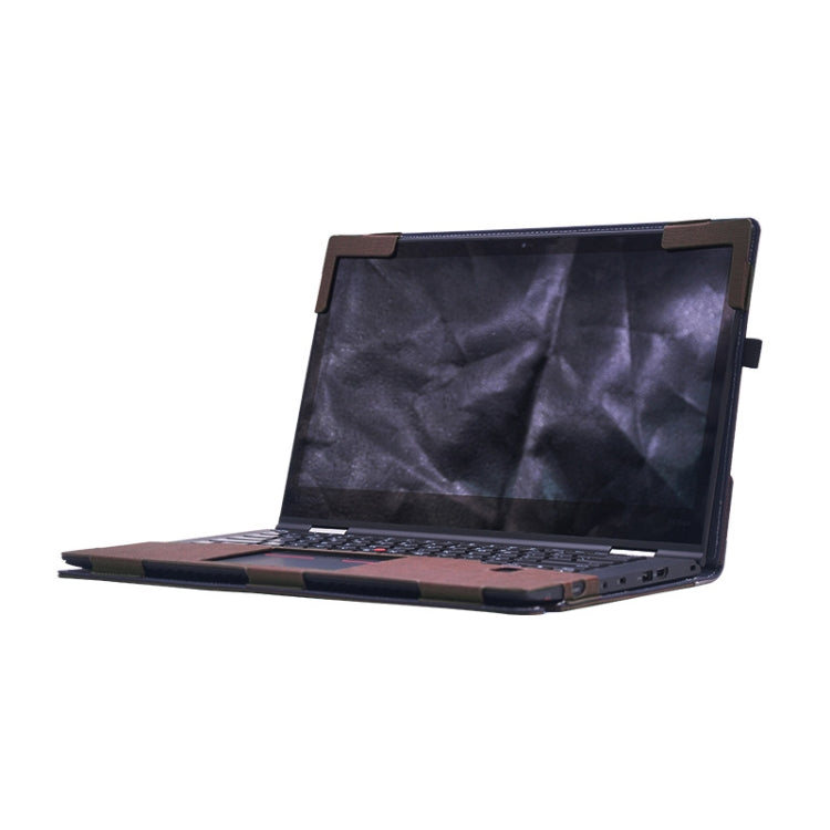 Laptop Drop Resistant Protective Case For Lenovo ThinkPad X1 Carbon 2017(Brown) - 14.1 inch by buy2fix | Online Shopping UK | buy2fix