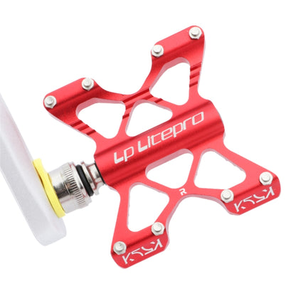 LP LitePro K5 Folding Bkie Aluminum Alloy Bearin Pedals(Black) - Outdoor & Sports by LP LitePro | Online Shopping UK | buy2fix