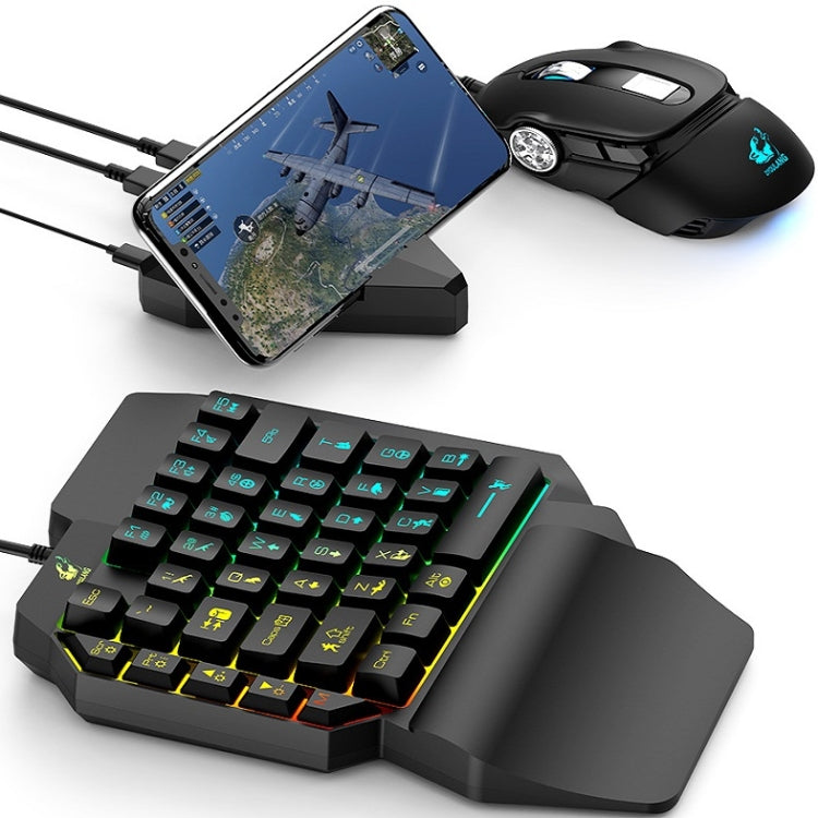 ZIYOU LANG K15 Robotic Sense One-Handed Gaming Keyboard(ZIYOU LANG K15 Single-hand Keyboard Eating Chicken Version) - Mini Keyboard by ZIYOU LANG | Online Shopping UK | buy2fix