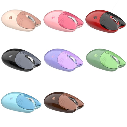 M3 3 Keys Cute Silent Laptop Wireless Mouse, Spec: Wireless Version (Milk Tea) - Wireless Mice by buy2fix | Online Shopping UK | buy2fix