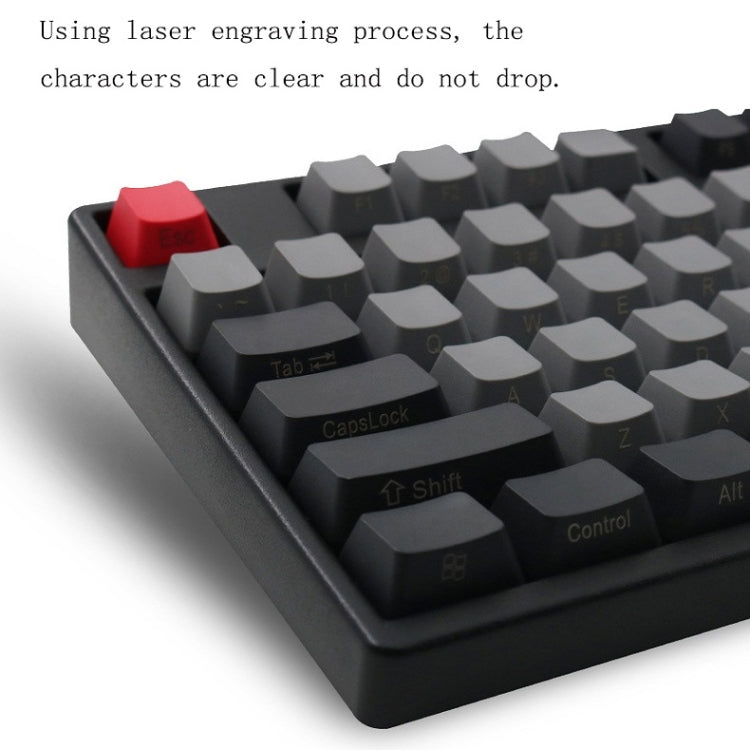 Mechanical Keyboard Laser PBT Keycap Titanium Black Blank keycap - Other by buy2fix | Online Shopping UK | buy2fix