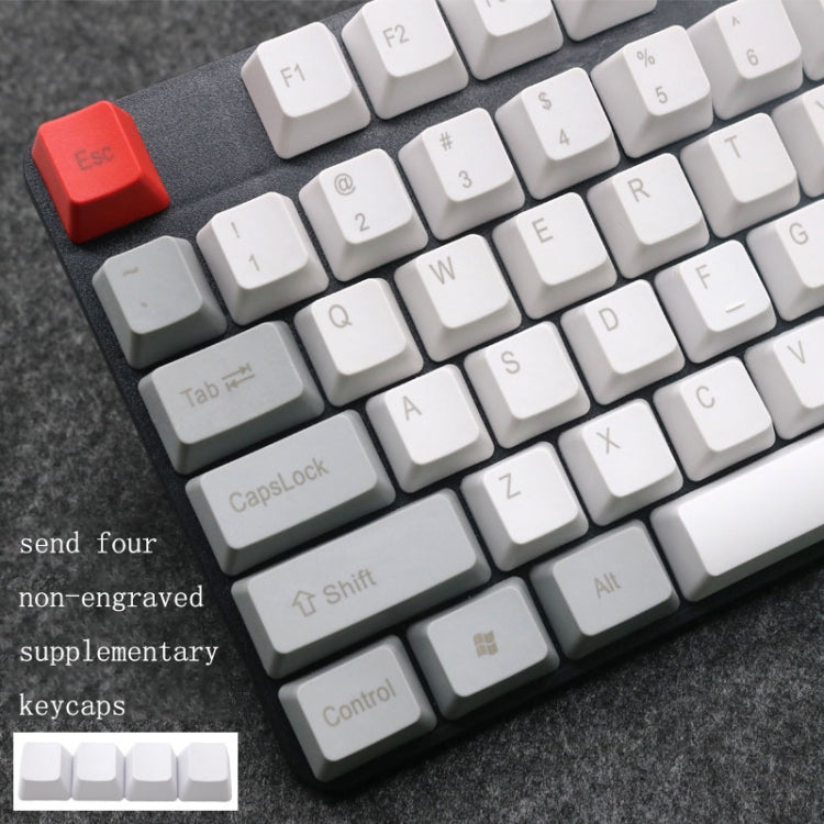 Mechanical Keyboard Laser PBT Keycap Light Gray Front Words - Other by buy2fix | Online Shopping UK | buy2fix