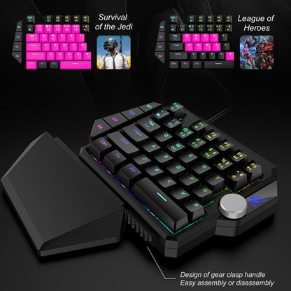 ZIYOU LANG K5 39 Keys RGB Mechanical Gaming Keyboard For PS4, Cable Length: 1.5m(Black Green Shaft) - Wireless Keyboard by ZIYOU LANG | Online Shopping UK | buy2fix