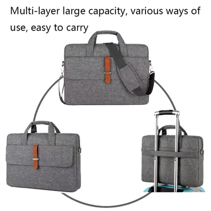 Multifunctional Wear-resistant Shoulder Handheld Laptop Bag, Size: 13 - 13.3 inch(Black) - 13.3 inch by buy2fix | Online Shopping UK | buy2fix