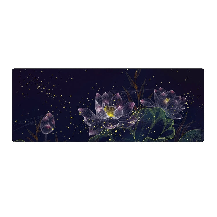 400x900x1.5mm Unlocked Large Desk Mouse Pad(2 Lotus) - Mouse Pads by buy2fix | Online Shopping UK | buy2fix