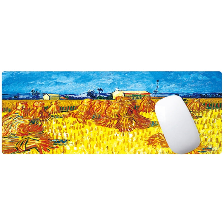 300x800x2mm Locked Am002 Large Oil Painting Desk Rubber Mouse Pad(Iris) - Mouse Pads by buy2fix | Online Shopping UK | buy2fix